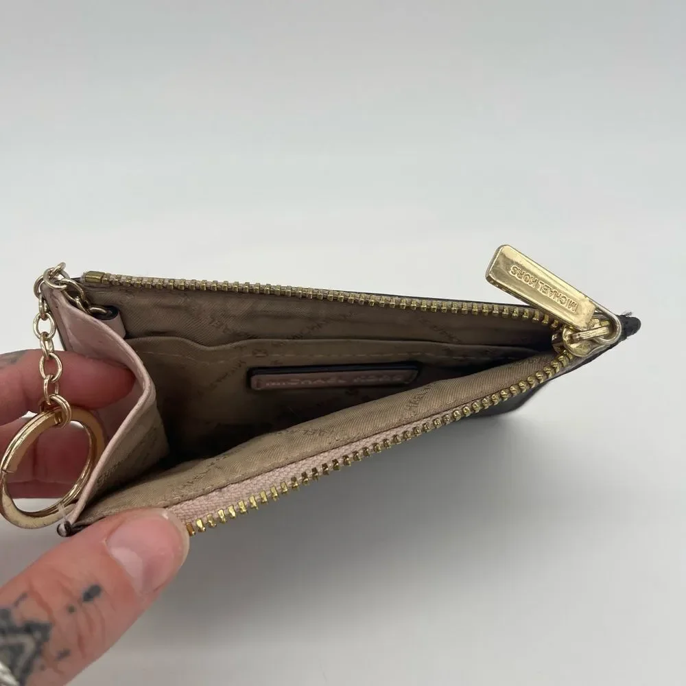 Michel Kors Monogrammed Card Wallet